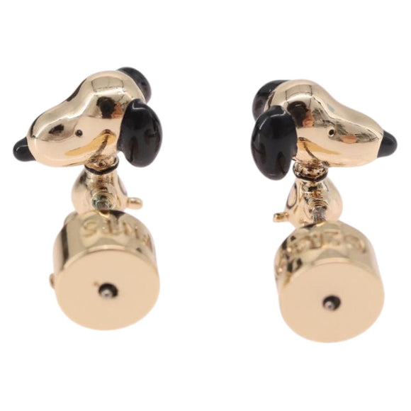 CoachxPEANUT Pierce Snoopy Gold Auth 167353A