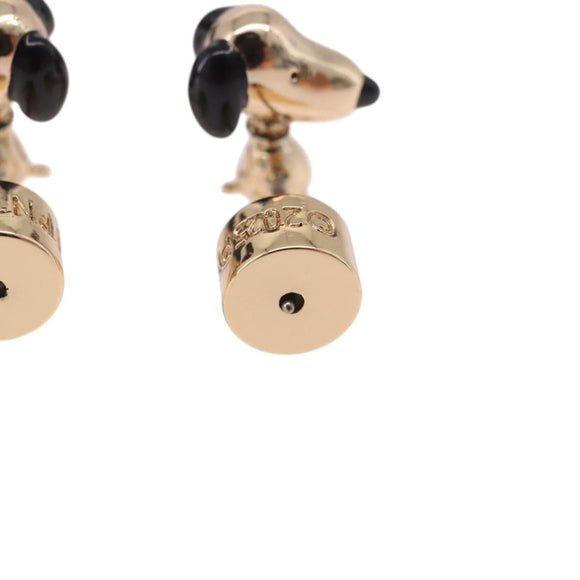 CoachxPEANUT Pierce Snoopy Gold Auth 167353A