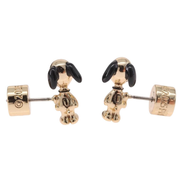 CoachxPEANUT Pierce Snoopy Gold Auth 167353A