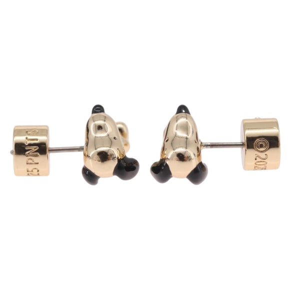 CoachxPEANUT Pierce Snoopy Gold Auth 167353A