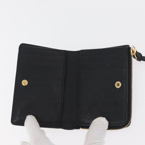 LOEWE × Studio Ghibli Chihiros Reise ins Zauberland Kaonashi Geldbörse Leder Schwarz Auth 167359SM