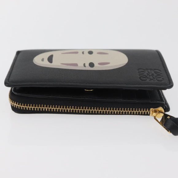 LOEWE × Studio Ghibli Chihiros Reise ins Zauberland Kaonashi Geldbörse Leder Schwarz Auth 167359SM