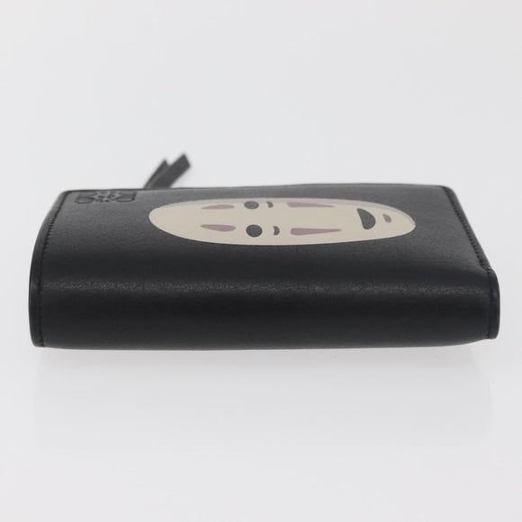 LOEWE × Studio Ghibli Chihiros Reise ins Zauberland Kaonashi Geldbörse Leder Schwarz Auth 167359SM