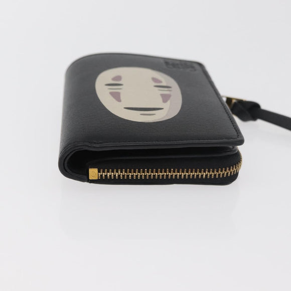 LOEWE × Studio Ghibli Chihiros Reise ins Zauberland Kaonashi Geldbörse Leder Schwarz Auth 167359SM