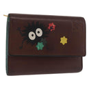 LOEWE LOEWE × Studio Ghibli Suswatari Wallet Leather Brown Gold Auth 167360A-1