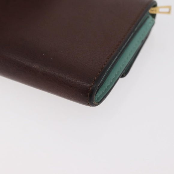 LOEWE LOEWE × Studio Ghibli Suswatari Wallet Leather Brown Gold Auth 167360A