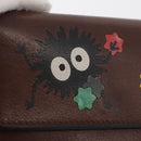 LOEWE LOEWE × Studio Ghibli Suswatari Wallet Leather Brown Gold Auth 167360A-17