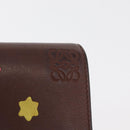 LOEWE LOEWE × Studio Ghibli Suswatari Wallet Leather Brown Gold Auth 167360A-18