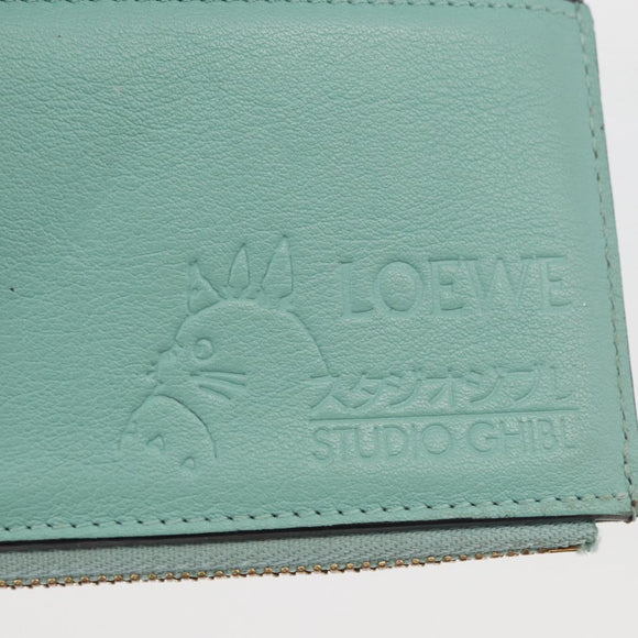 LOEWE LOEWE × Studio Ghibli Suswatari Wallet Leather Brown Gold Auth 167360A