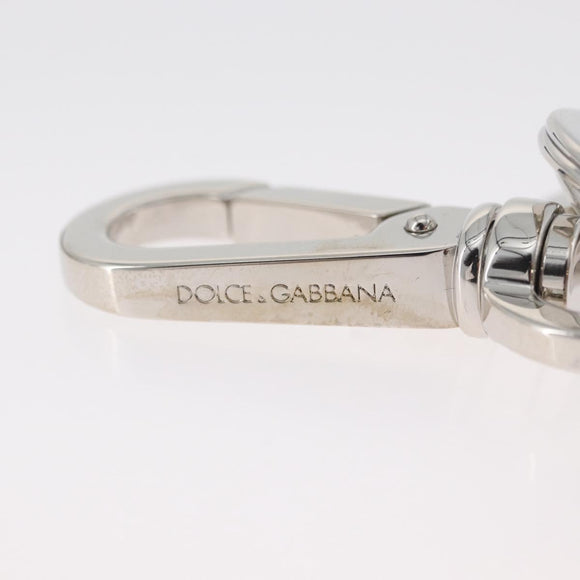 DOLCE&GABBANA Key Holder metal Black Silver Auth 167362M