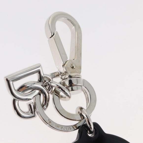 DOLCE&GABBANA Key Holder metal Black Silver Auth 167362M