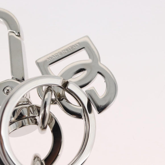 DOLCE&GABBANA Key Holder metal Black Silver Auth 167362M