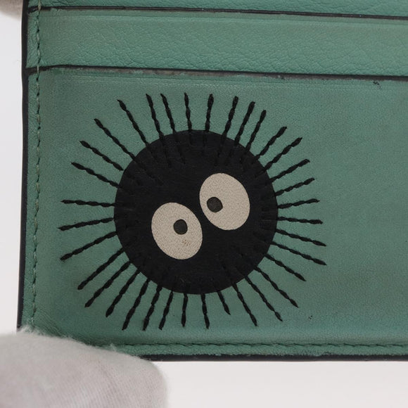 LOEWE × Studio Ghibli Susuwatari Spirited Away Card Case Leather Auth 167363M