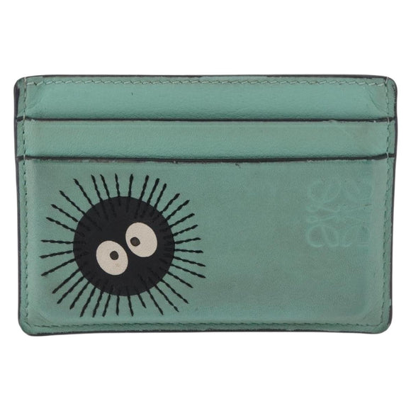 LOEWE × Studio Ghibli Susuwatari Spirited Away Card Case Leather Auth 167363M