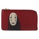 LOEWE × Studio Ghibli Spirited Away Kaonashi Card Case Leather Red Auth 167369M-13
