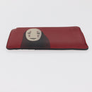 LOEWE × Studio Ghibli Spirited Away Kaonashi Card Case Leather Red Auth 167369M-7