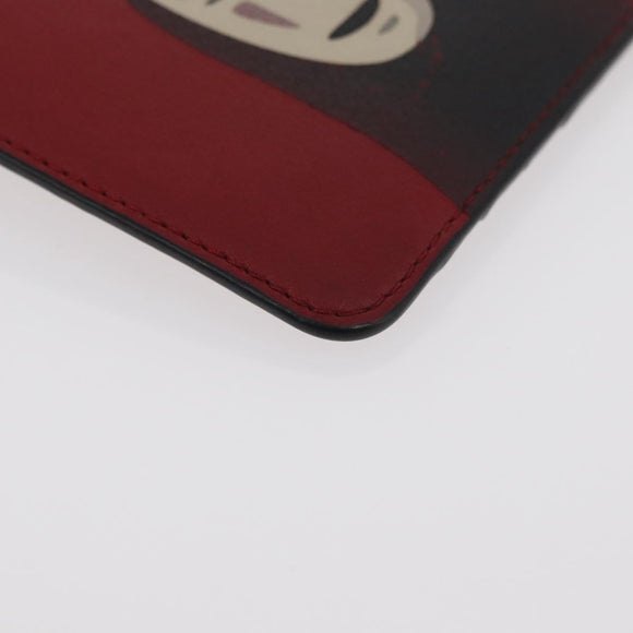 LOEWE × Studio Ghibli Spirited Away Kaonashi Card Case Leather Red Auth 167369M