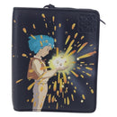 LOEWE × Studio Ghibli Howl's Moving Castle Wallet Leather Navy Auth 167377SM-13
