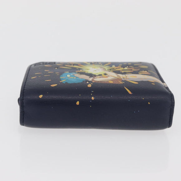 LOEWE × Studio Ghibli Howl's Moving Castle Wallet Leather Navy Auth 167377SM