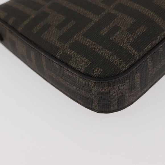 FENDI x FRGMT x POKÉMON Zucca Canvas Dragonfly Bag Black Brown Auth 167378SM