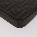 FENDI x FRGMT x POKÉMON Zucca Canvas Dragonfly Bag Black Brown Auth 167378SM-13