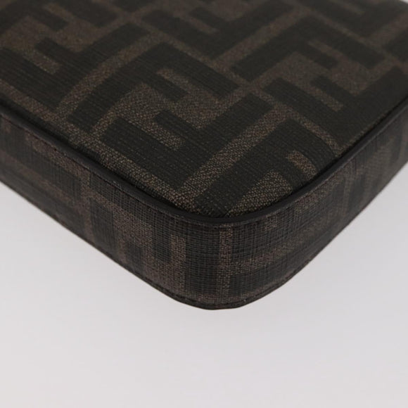FENDI x FRGMT x POKÉMON Zucca Canvas Dragonfly Bag Black Brown Auth 167378SM