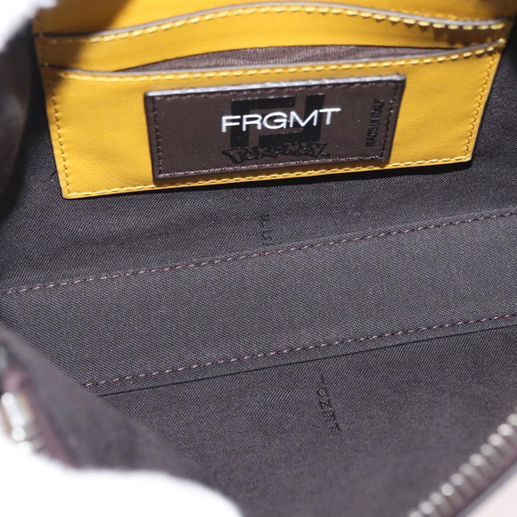 FENDI x FRGMT x POKÉMON Zucca Canvas Dragonfly Bag Black Brown Auth 167378SM
