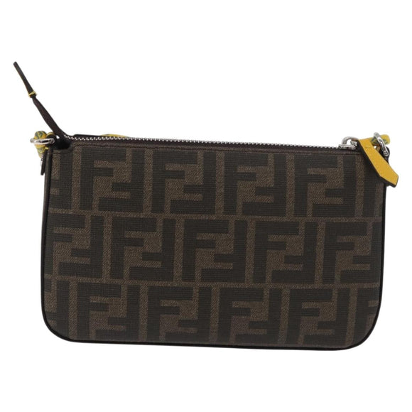 FENDI x FRGMT x POKÉMON Zucca Canvas Dragonfly Bag Black Brown Auth 167378SM