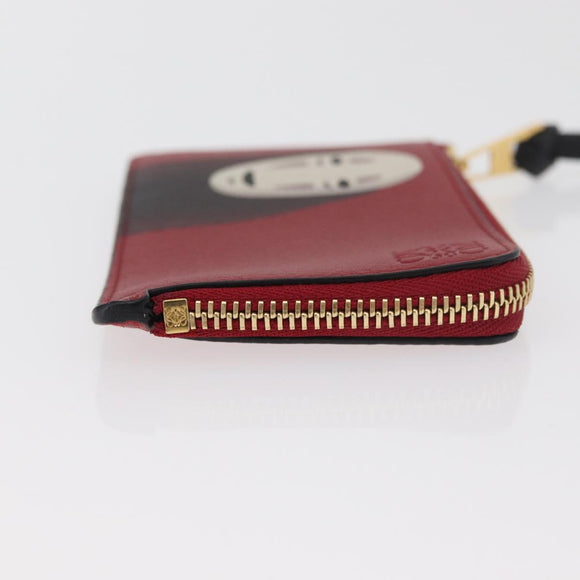 LOEWE × Studio Ghibli Spirited Away Kaonashi Card Case Red Gold Auth 167382SM