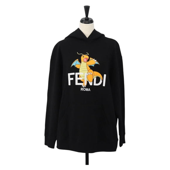 FENDI FENDI x FRGMT x POKÉMON Parker Kairyu Cotton XS Black Auth 167383SM
