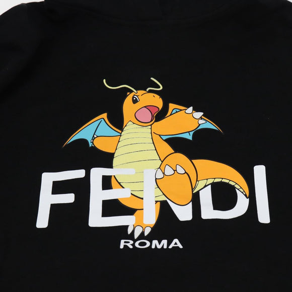 FENDI FENDI x FRGMT x POKÉMON Parker Kairyu Cotton XS Black Auth 167383SM