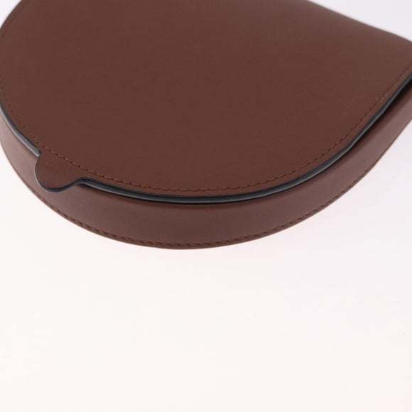 LOEWE × Studio Ghibli anagram Heel Pouch Haku Bag Leather Brown Auth 167385SM