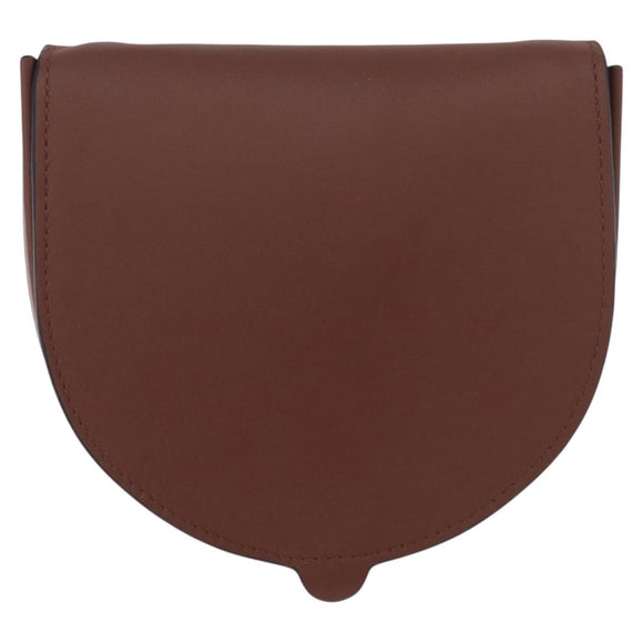LOEWE × Studio Ghibli anagram Heel Pouch Haku Bag Leather Brown Auth 167385SM