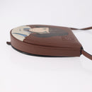LOEWE × Studio Ghibli anagram Heel Pouch Haku Bag Leather Brown Auth 167385SM-3