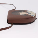 LOEWE × Studio Ghibli anagram Heel Pouch Haku Bag Leather Brown Auth 167385SM-4