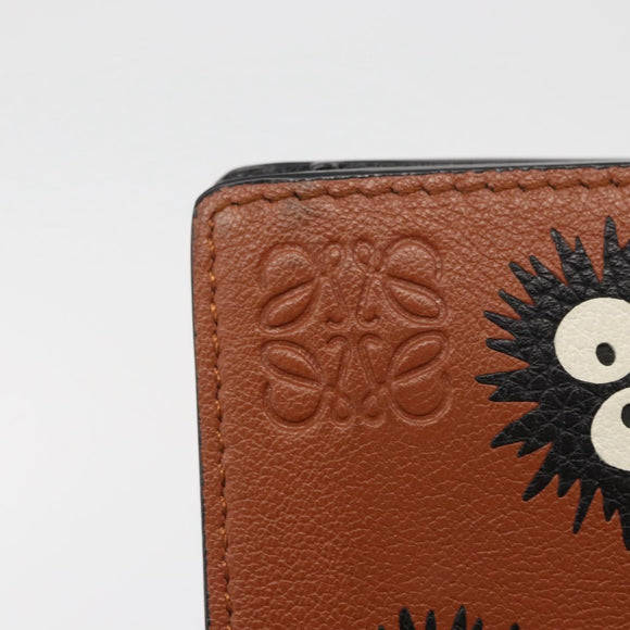 LOEWE × Studio Ghibli My Neighbor Totoro Pitch Black Wallet Brown Auth 167386SAM