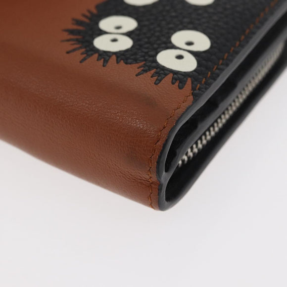 LOEWE × Studio Ghibli My Neighbor Totoro Pitch Black Wallet Brown Auth 167386SAM