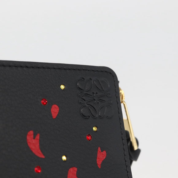 LOEWE × Studio Ghibli Howl's Moving Castle Wallet Leather Black Auth 167387SM