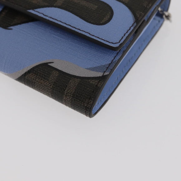 FENDI FENDI x FRGMT x POKÉMON Zucca Canvas Chain Wallet Mini Ryu Auth 167391SM