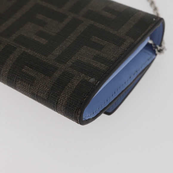 FENDI FENDI x FRGMT x POKÉMON Zucca Canvas Chain Wallet Mini Ryu Auth 167391SM