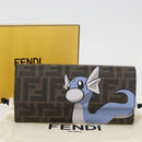 FENDI FENDI x FRGMT x POKÉMON Zucca Canvas Chain Wallet Mini Ryu Auth 167391SM-26