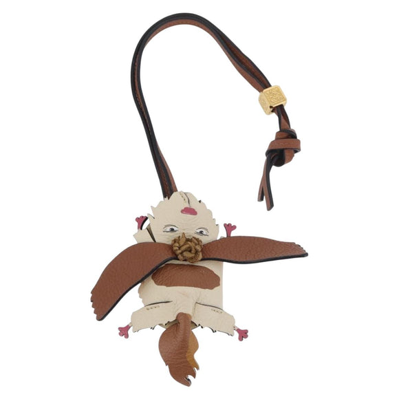 LOEWE × Studio Ghibli Howl's Moving Castle Hin Charm Leather Beige Auth 167392SM