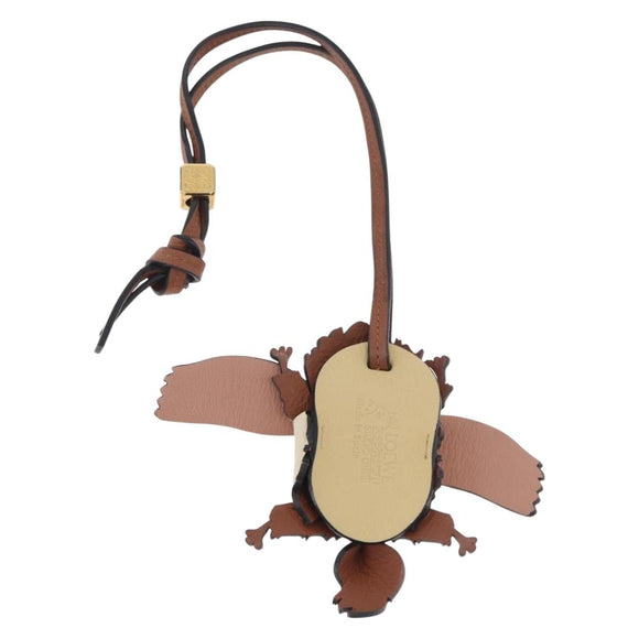 LOEWE × Studio Ghibli Howl's Moving Castle Hin Charm Leather Beige Auth 167392SM