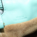 LOEWE × Ghibli Spirited Away Flamenco Clutch Mini Leather Green Auth 167395SM-11