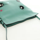 LOEWE × Ghibli Spirited Away Flamenco Clutch Mini Leather Green Auth 167395SM-6