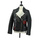 Coach x Disney Double Riders Jacket Leather Black Auth 167402M-1