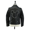 Coach x Disney Double Riders Jacket Leather Black Auth 167402M-2