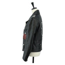 Coach x Disney Double Riders Jacket Leather Black Auth 167402M-3