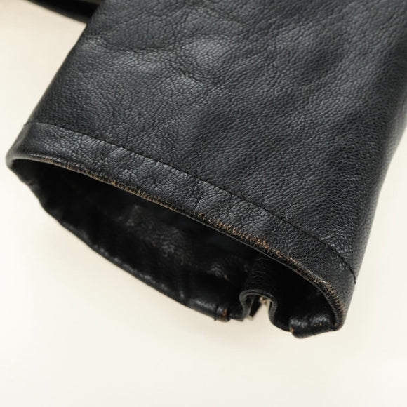 Coach x Disney Double Riders Jacket Leather Black Auth 167402M