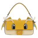FENDI Dragonite FENDIxFRGMTxPOKÉMON Mamma Baguette Bag Leather Auth 167404SM-13